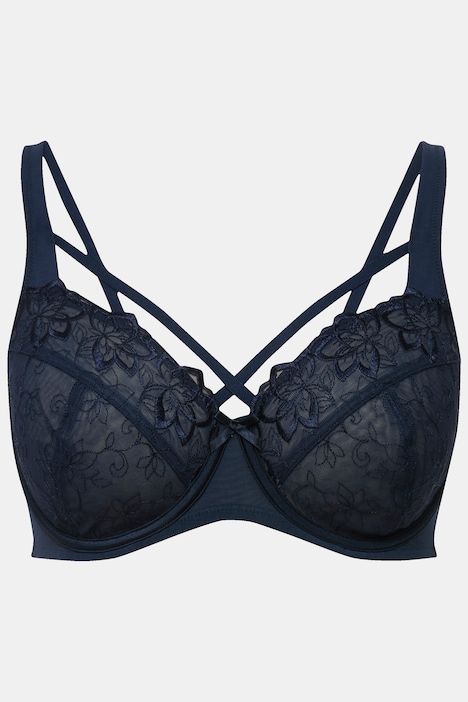 TRUYOU Bügel-BH, transparente Spitze, Zierbänder, Cup C - F
