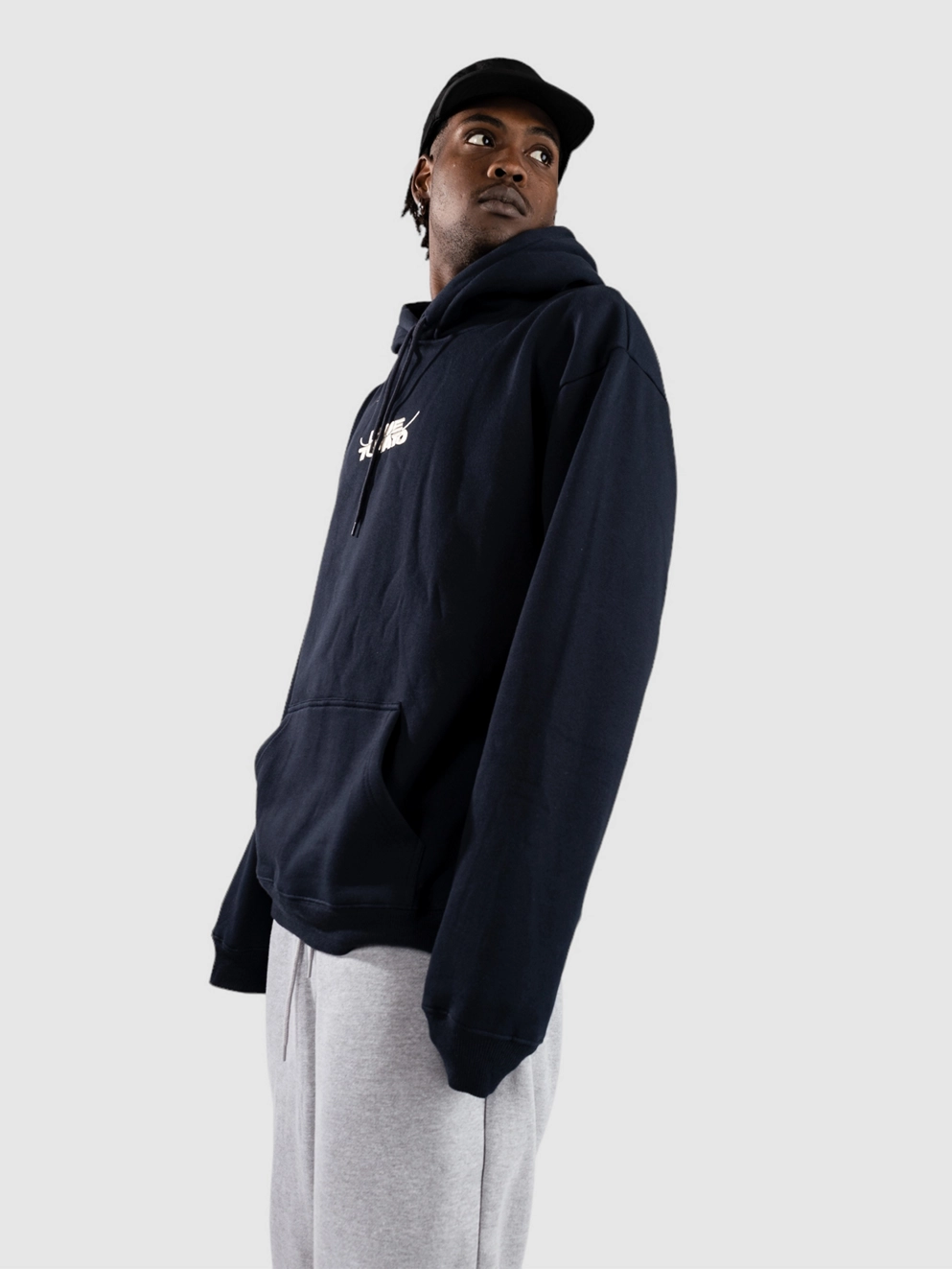 Blue Tomato Centered Mini Logo Hoodie blue nights