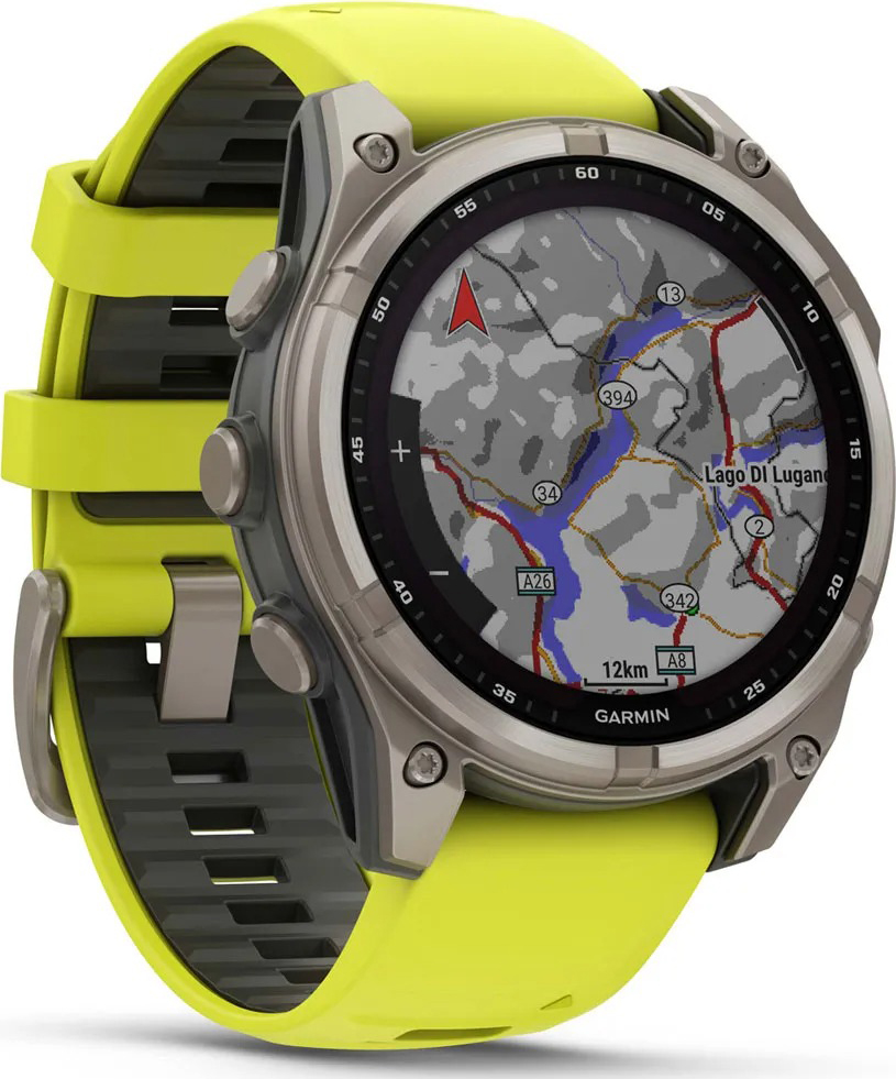 Fenix 8 - Solar Sapphire - 47mm Titanium/Yellow/Graphite