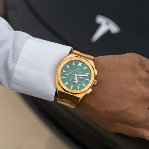 Montre Motorsport 45mm Green Gold Steel