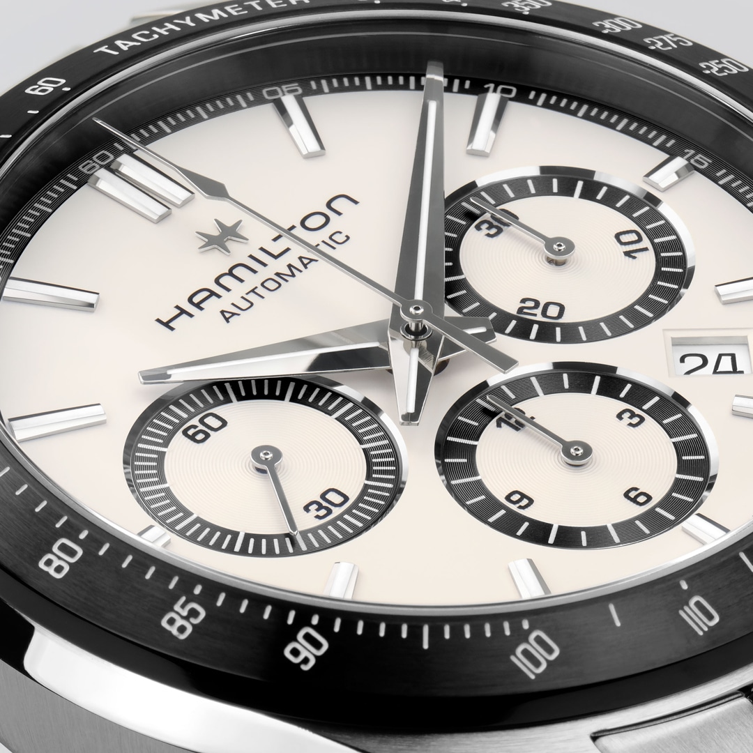 Hamilton Jazzmaster Performer Auto Chrono Weiss 42mm