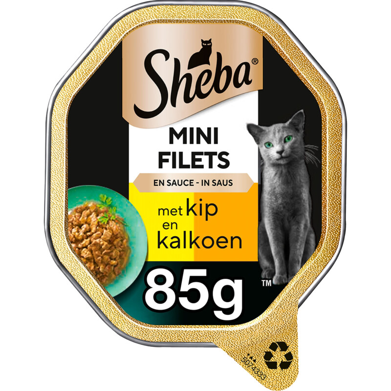 Sheba Mini filets n saus kip & kalkoen