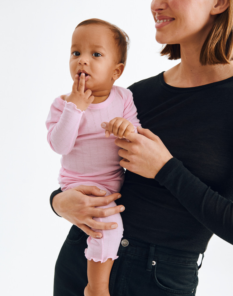 Pointelle boxpakje van merinowol/zijde voor baby's