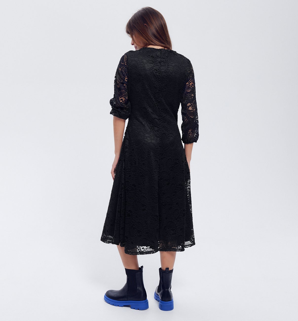 Robe en dentelle Femme - Noir