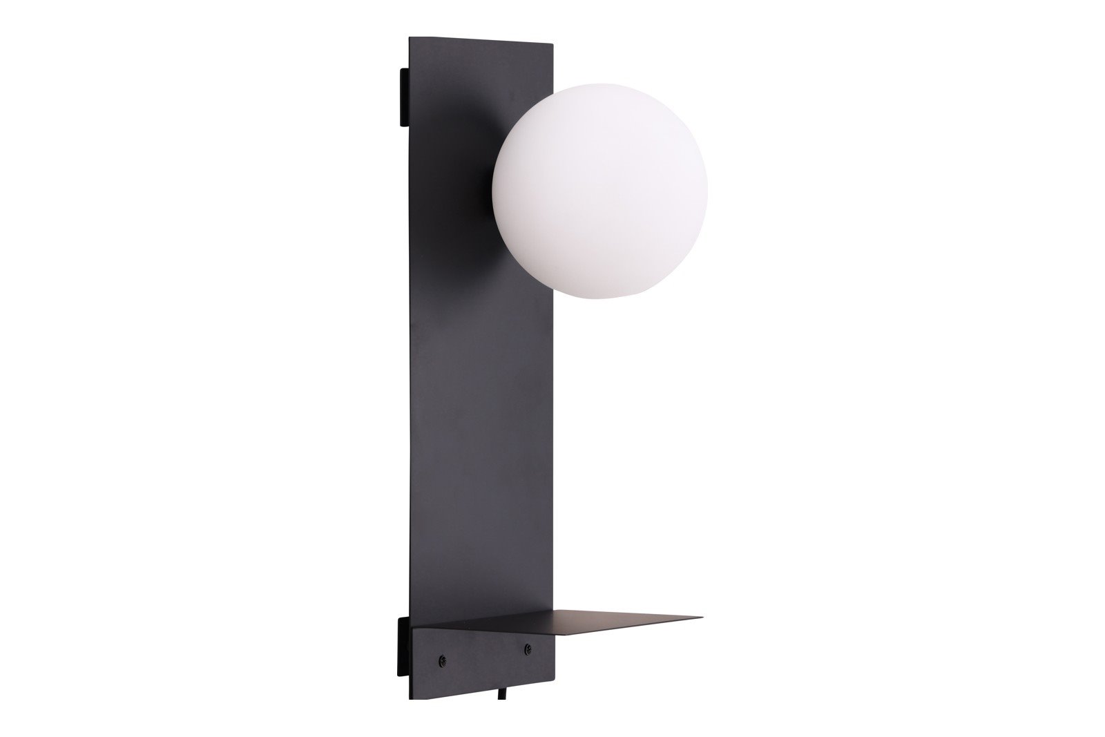 Troyes vegglampe Sort/hvitt glass