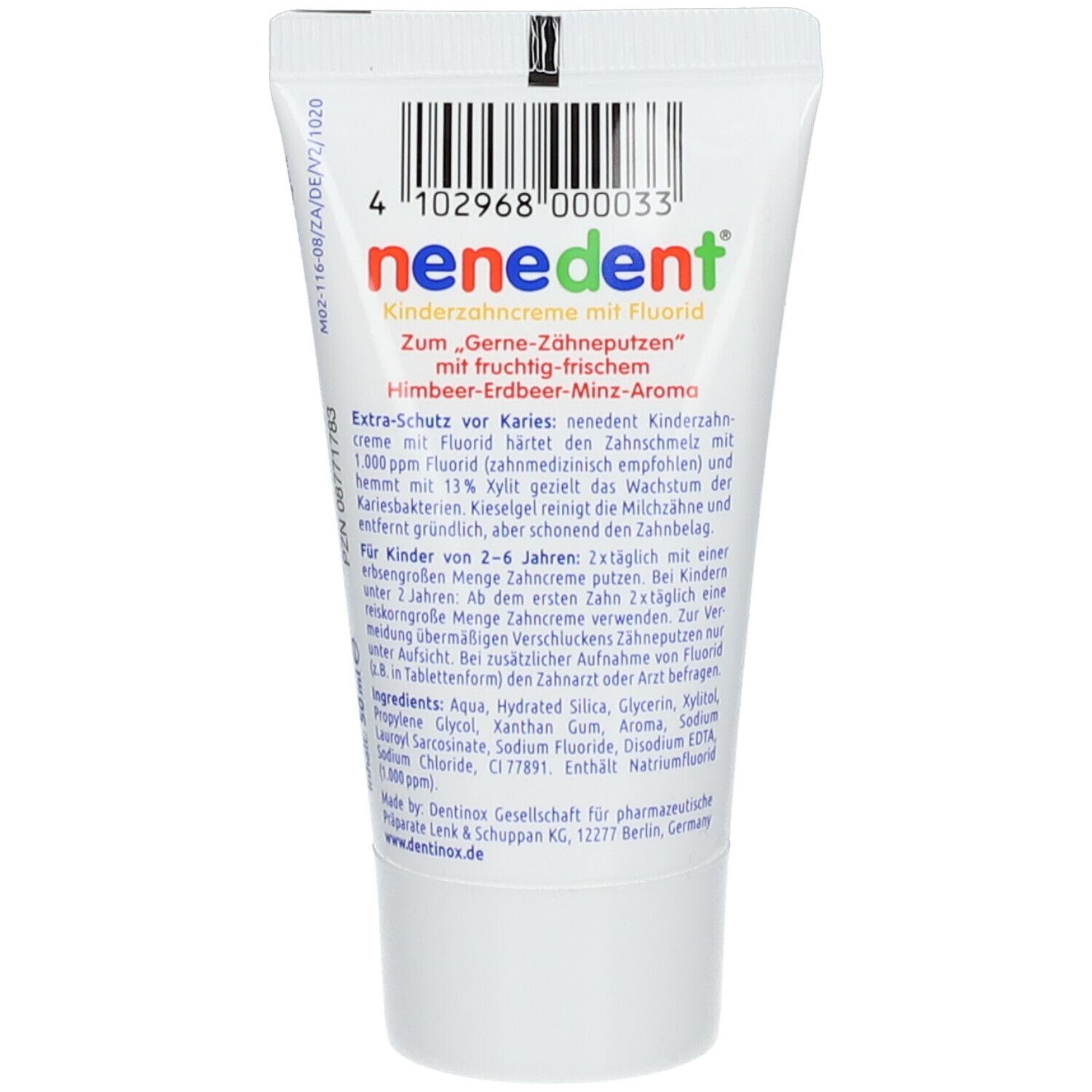nenedent® Kinderzahncreme mit Fluorid