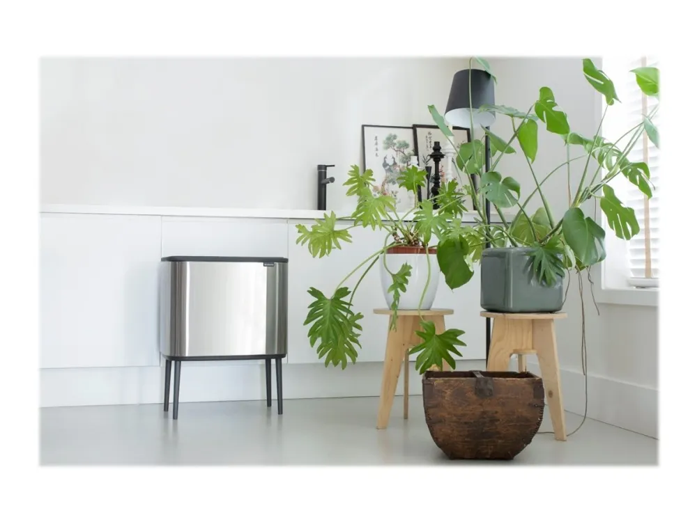 Brabantia Bo Touch Bin - Skraldespand - fliplåg - 36 L - mat stål