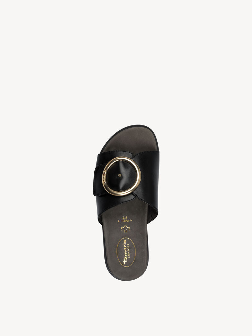 Leren Slipper - zwart
