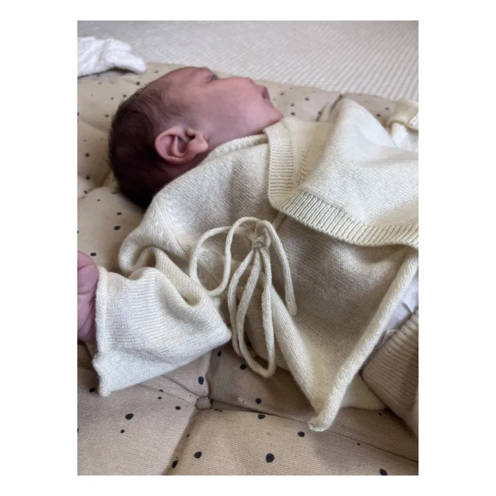 My Little Freckle Set Bloomer + Cardigan Cache-Cœur Cachemire Bio | Ivoire