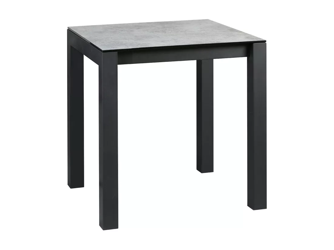 SIXTINE - Table Snack Carrée 100cm Aspect Céramique