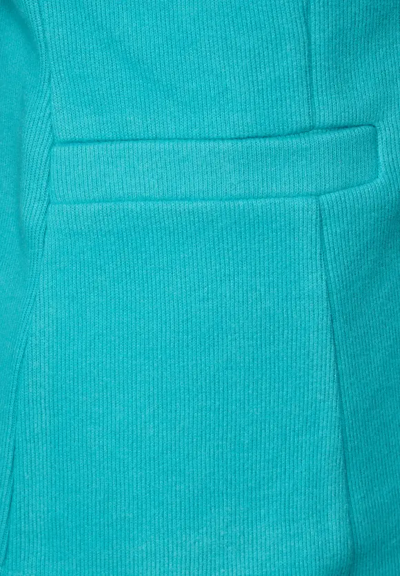 Basic Blazer mit Raffungen - iced green