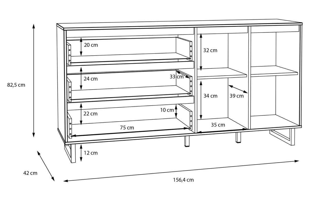 Hom´in Sideboard NIKOMEDES