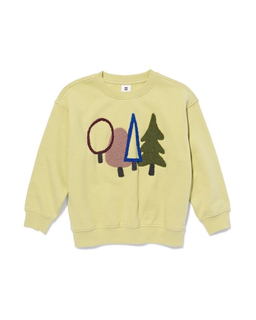 sweat oversize imprimé arbres  vert