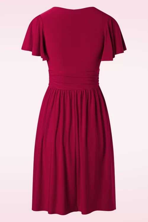 Vintage Chic for Topvintage Sadie Slinky swing jurk in rood