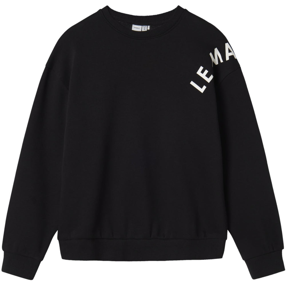 Køb Name It Black Nkfodika Ls Rlx Sweat Bru Bf