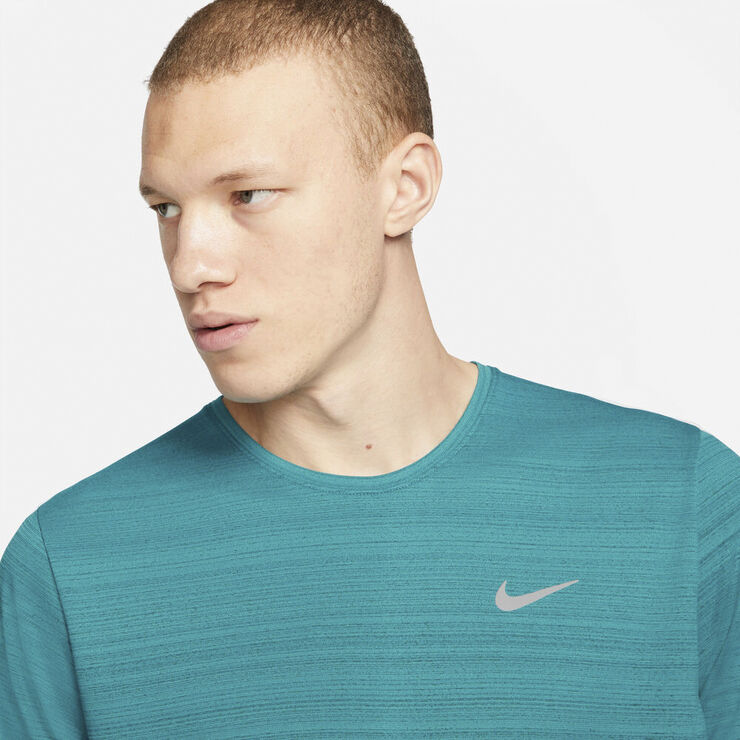 Nike Dri Fit Miler Lobe T Shirt Blå