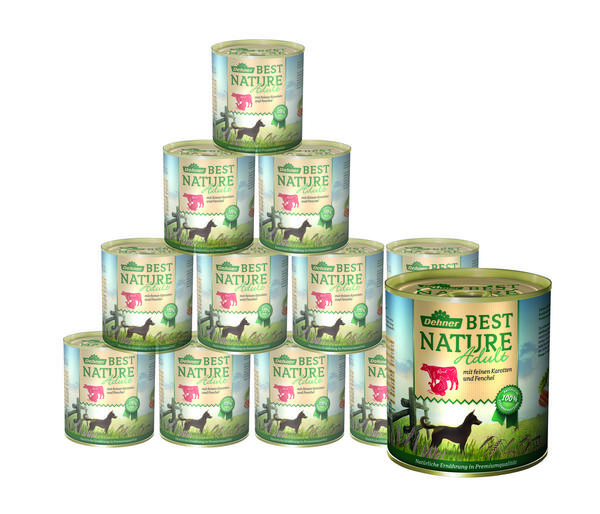 Dehner Best Nature Nassfutter für Hunde Adult