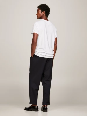 Camiseta Slim Fit com Gola e Logo