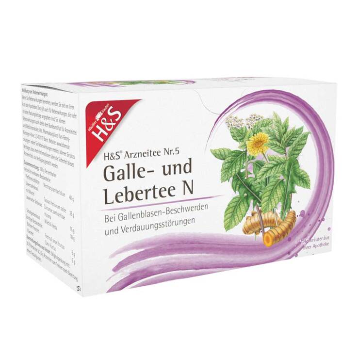 H&S Galle- und Lebertee N Filterbeutel, 20X2.0 g