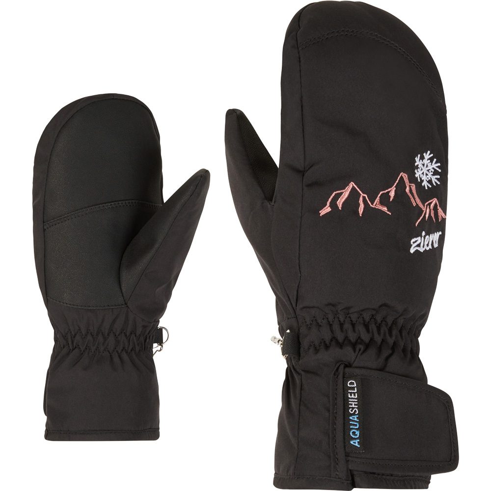 Ziener Laillani AS® Fäustlinge Mädchen schwarz
