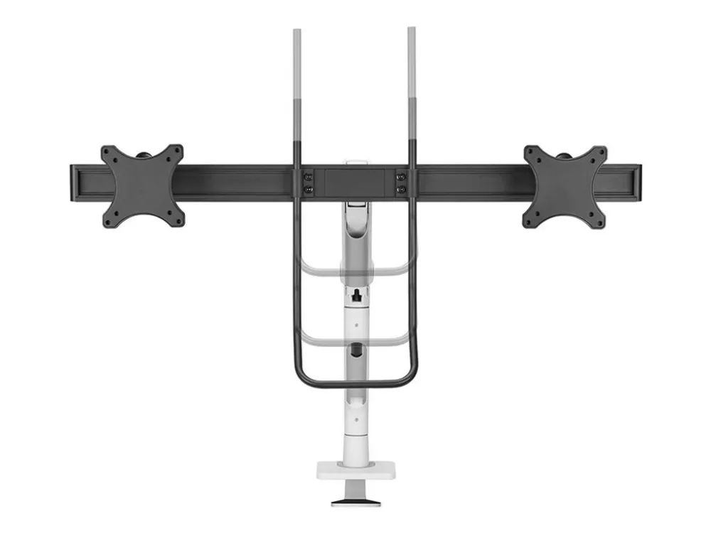 [OUTLET] - Neomounts DS75S-950WH2 - Monteringssæt (skrivebordsmonteringsarm) - fuld bevægelse - for 2 LCD displays - aluminium - hvid - skærmstørrelse: 17