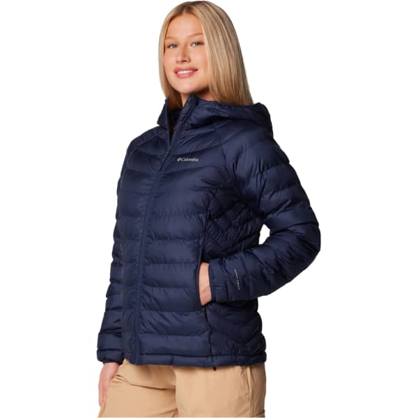Doudoune randonnée COLUMBIA W POWDER LITE II HOODED JACKET COLLEGIATE NAVY