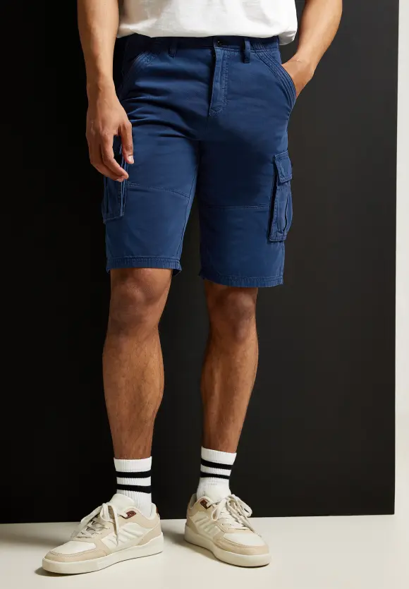 Regular Fit Cargoshorts - indigo blue