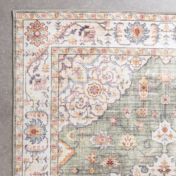Vintage buitenkleed - Santo Medaillon Olijfgroen