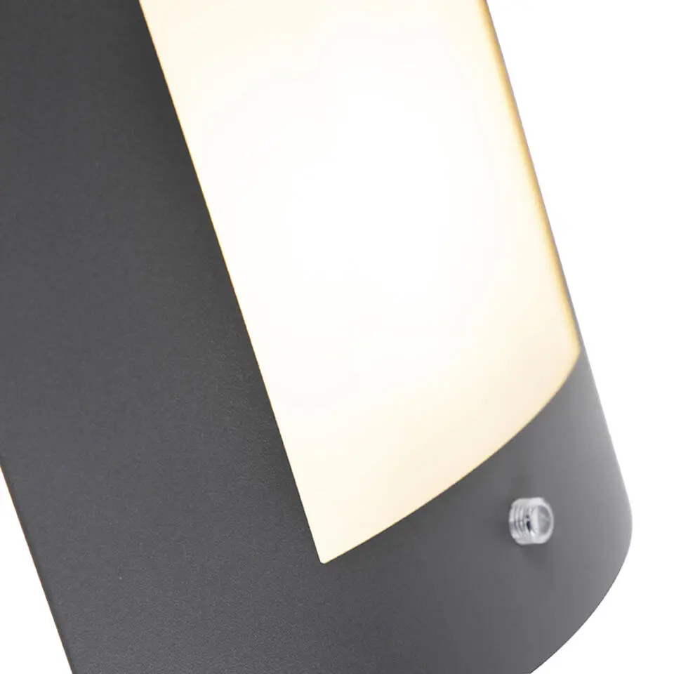 Qazqa buitenlampen met sensor emmerald grijs e27
