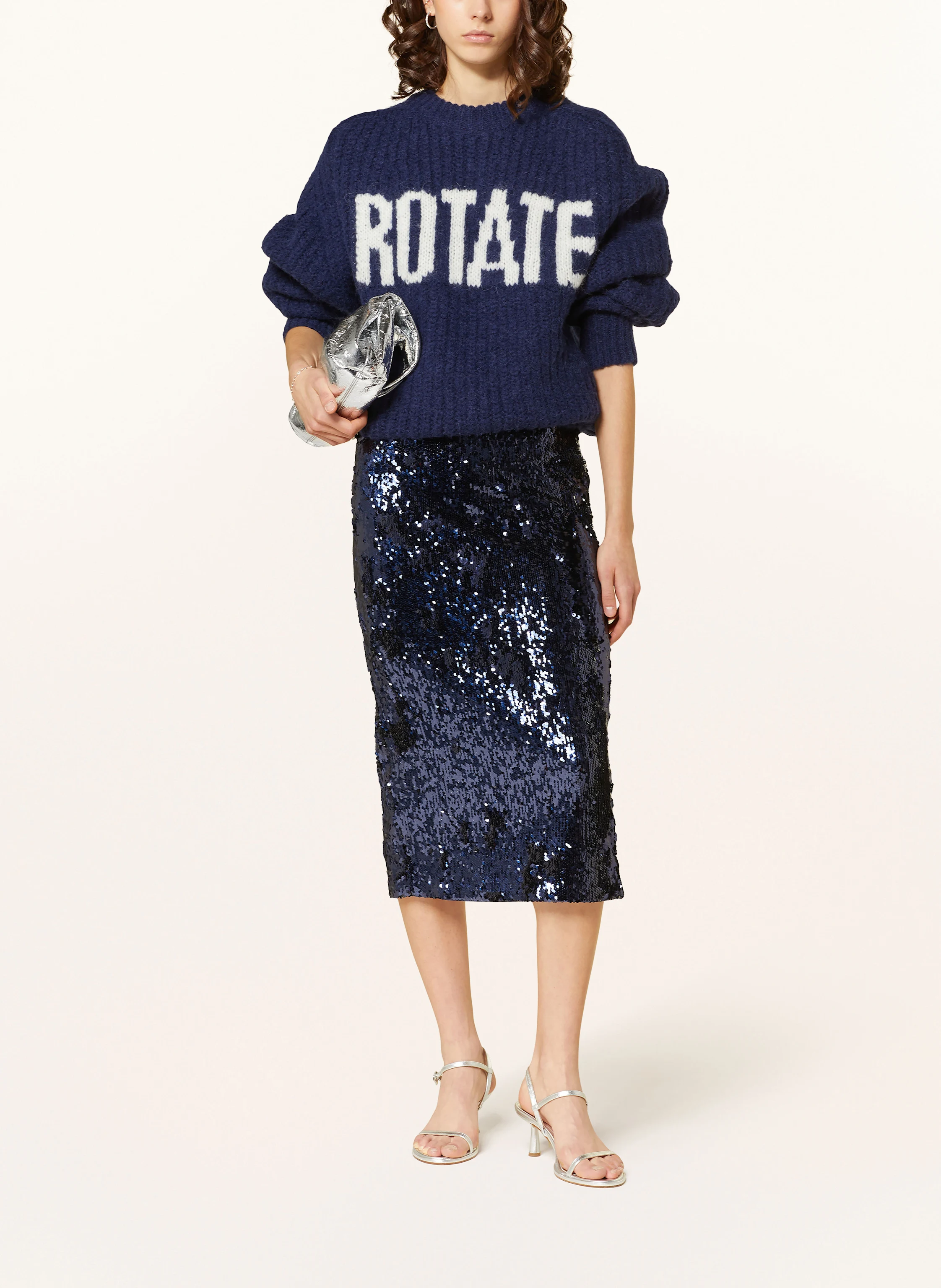 ROTATE Rock mit Pailletten