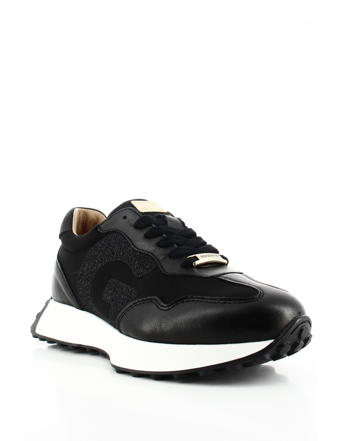 goodstep Baskets de ville Femme Karen Noir Cuir