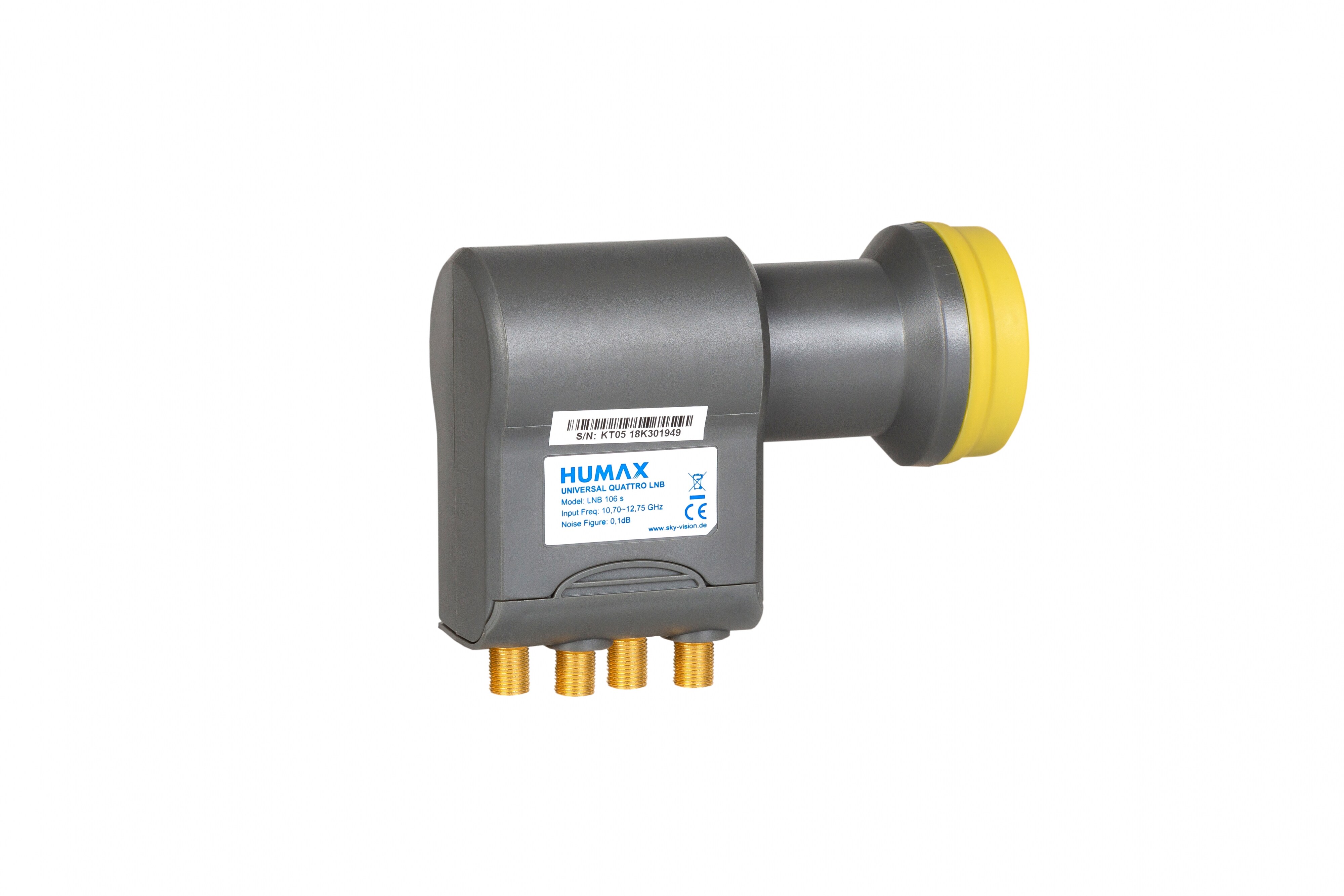 Humax Quattro Universal LNB für Multischalter Wetterschutz, LTE-Filter