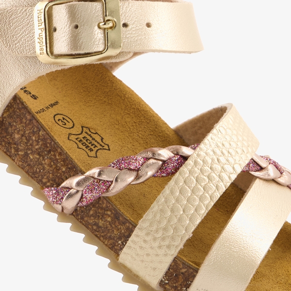 Hush Puppies meisjes bio sandalen goud roze
