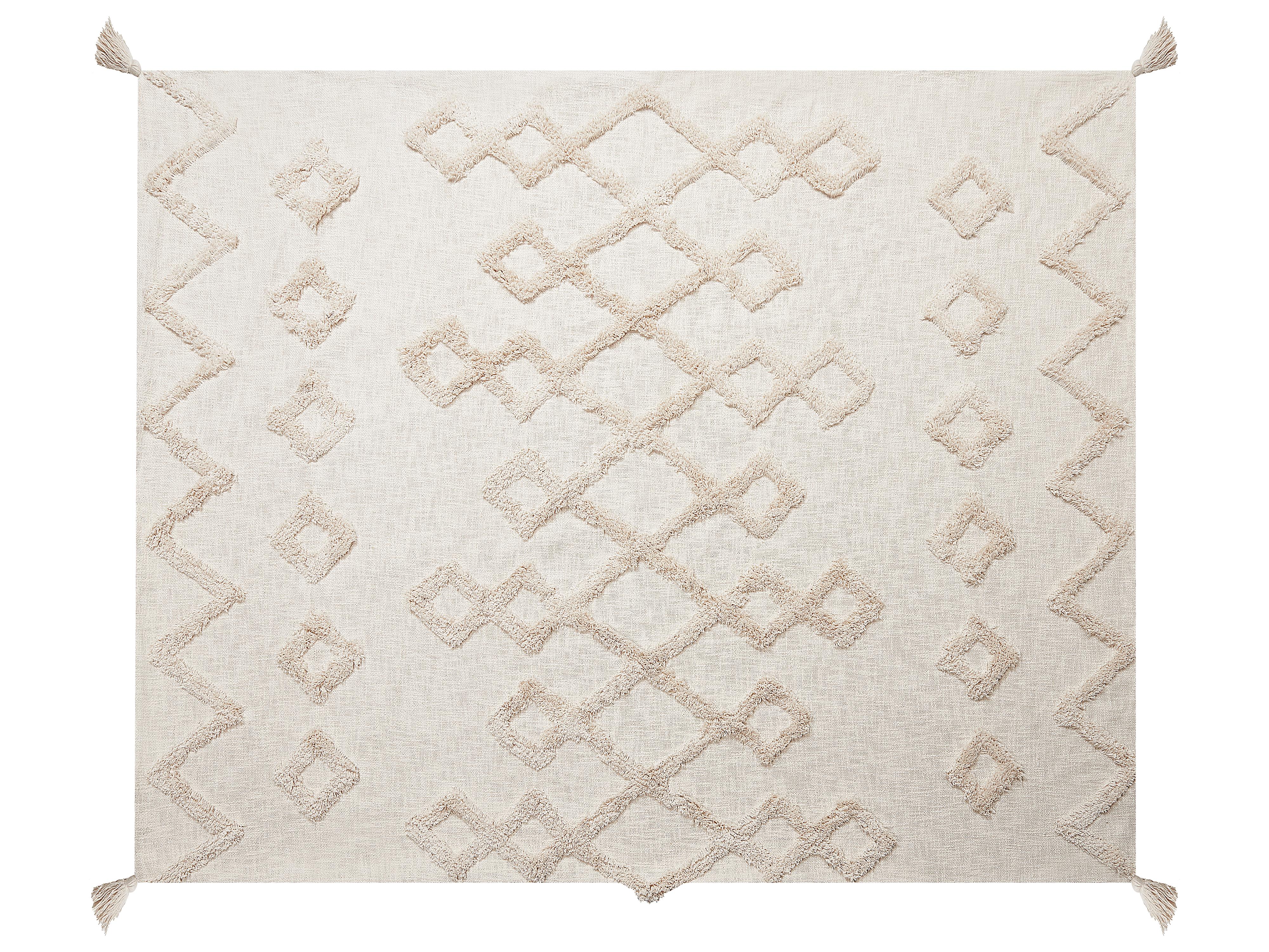 Plaid GUNA Katoen 130 x 180 cm Beige