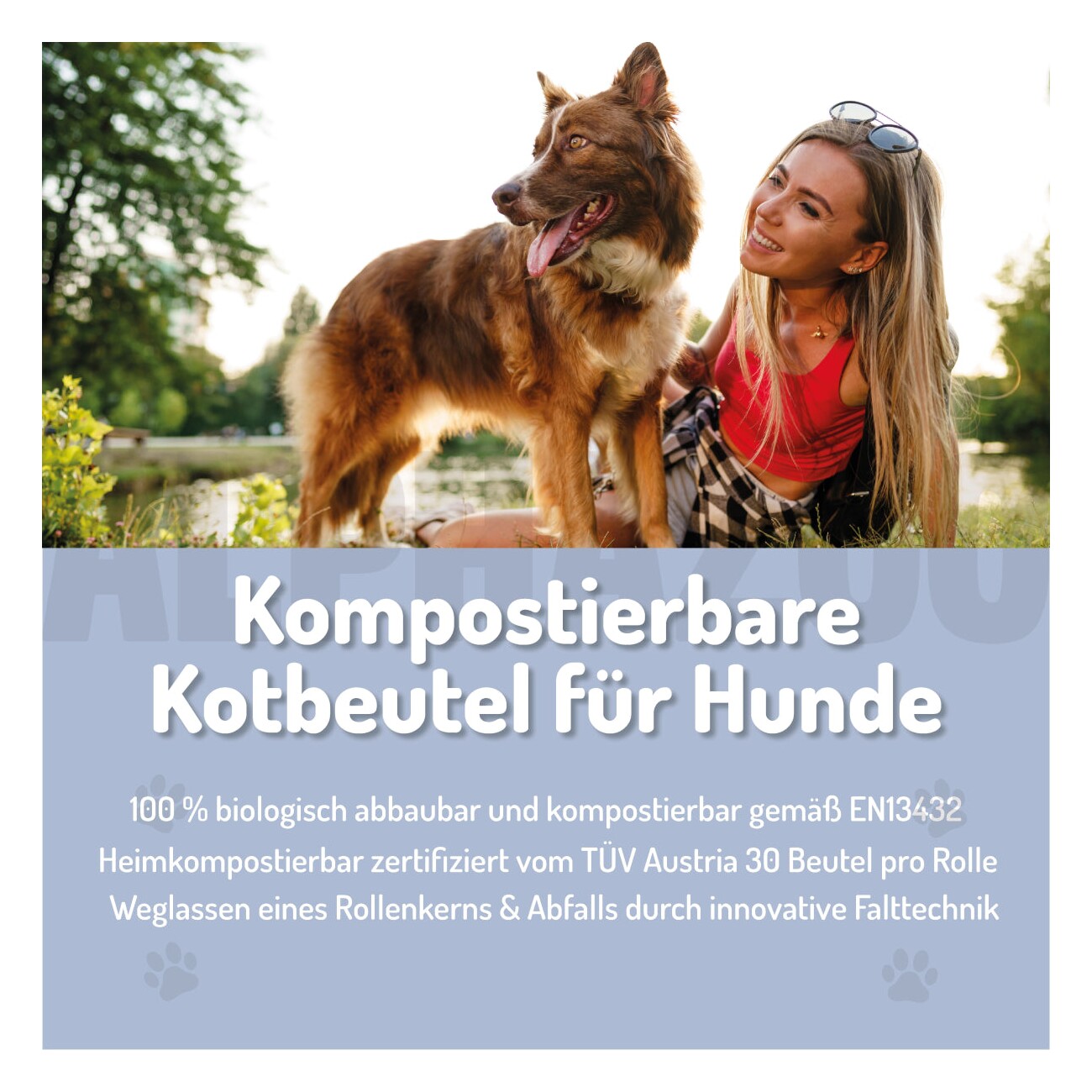 ALPHAZOO Pupssäckchen Kotbeutel für Hunde I Kompostierbare Hundekotbeutel 120 Stück