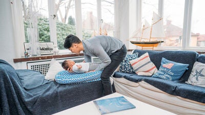 EcoViking Organic Babynest Cover Ancient Blue