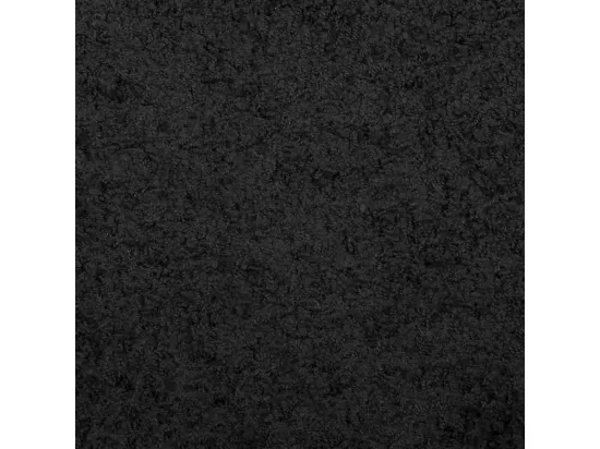 Tapis shaggy à poils longs moderne noir ø 80 cm