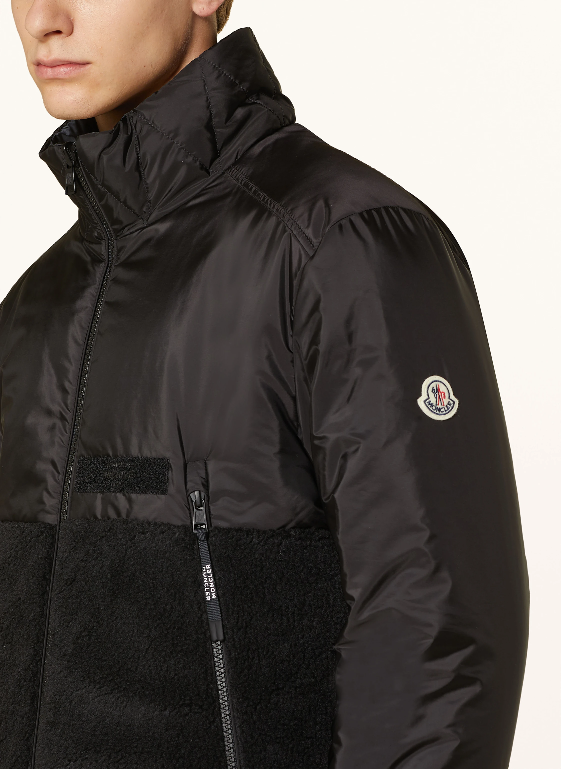 MONCLER Daunenjacke VALLORCH zum Wenden mit Teddyfell