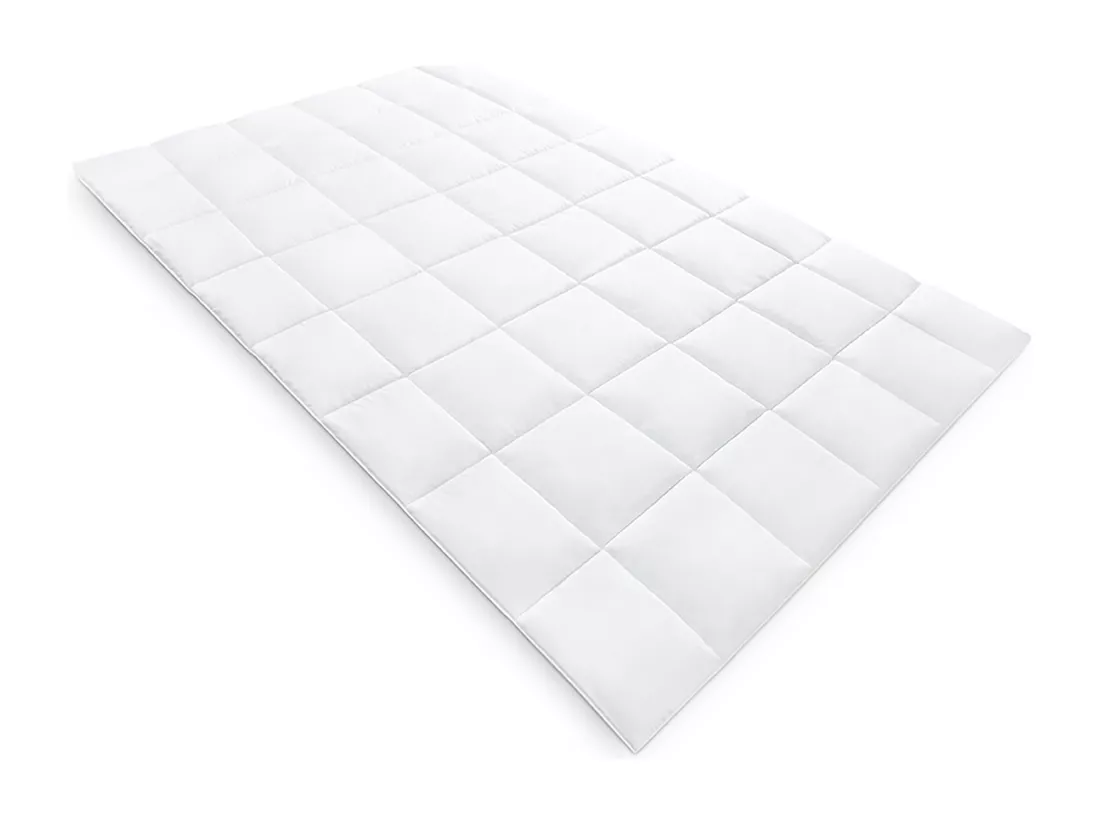 Couette 160x220 cm Toutes Saisons – Confort Optimal en Microfibre, Blanche Matelassée