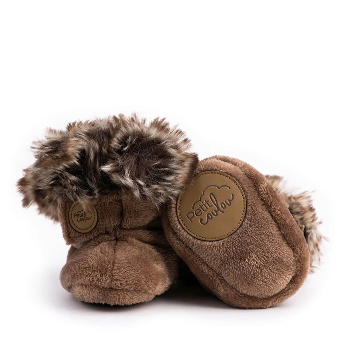 Petit Coulou Bottines d'hiver pour bébé Moka 0-6mois