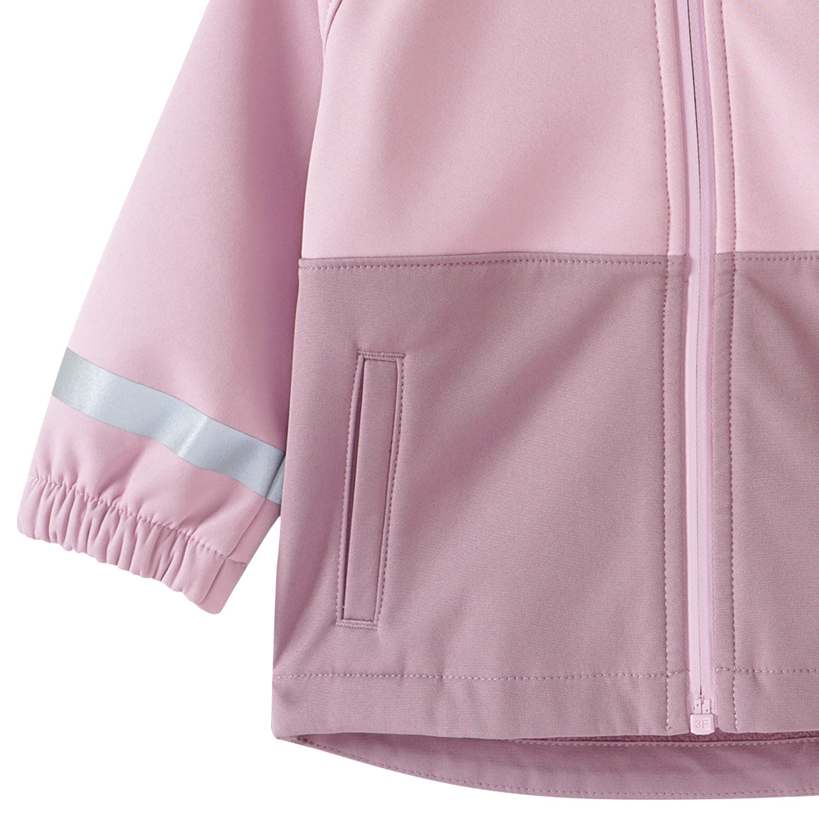Topomini Baby Softshelljacke mit Kapuze rosa