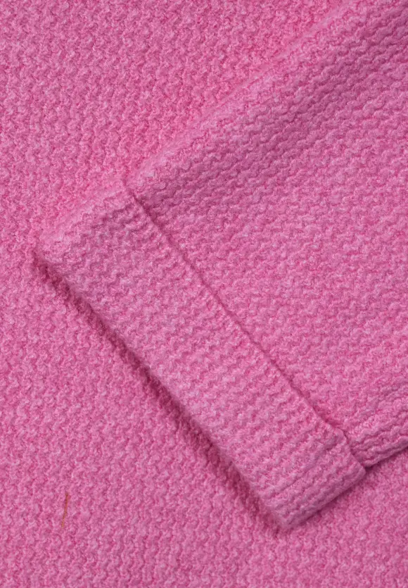 Melange Strickpullover - cozy pink melange