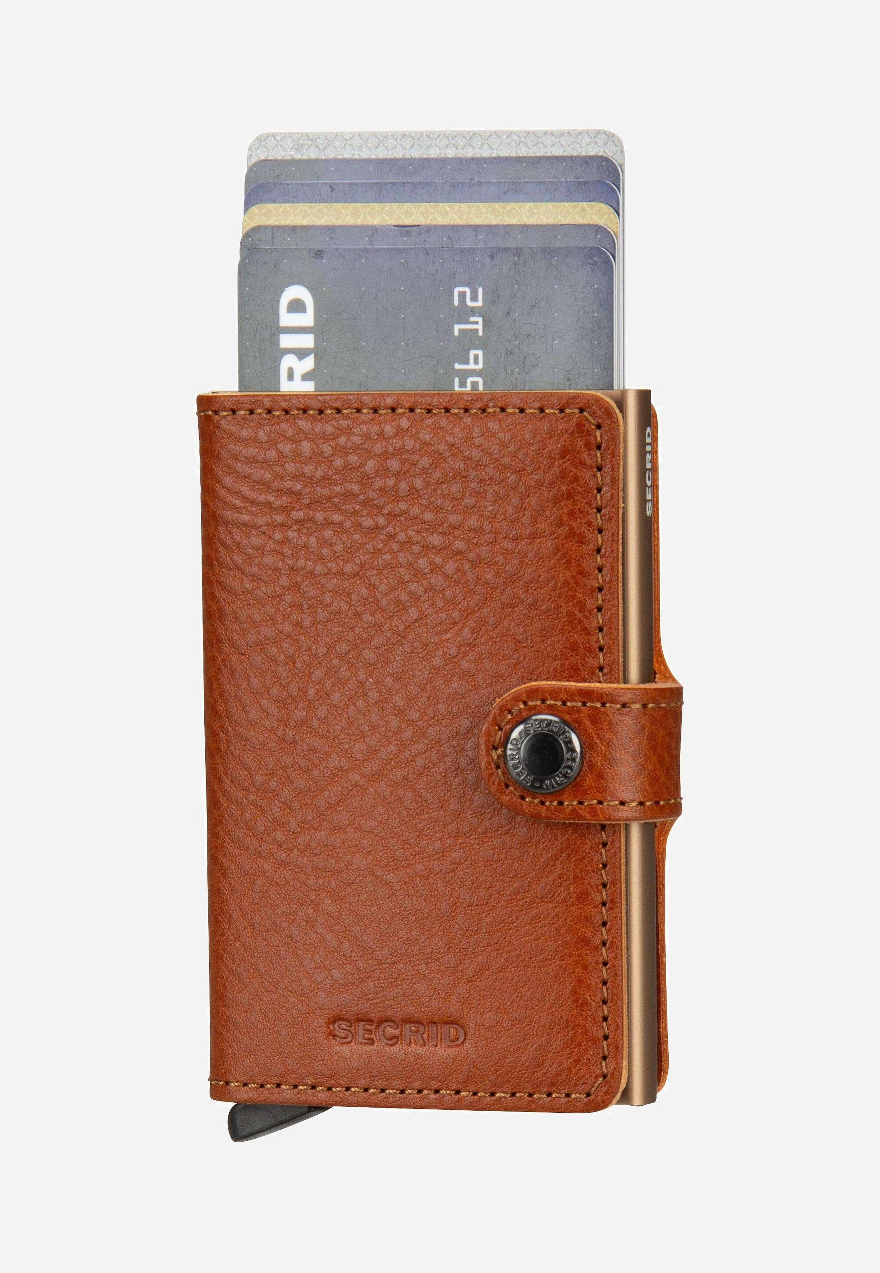 Miniwallet Veg Tanned Caramello-Sand - Portemonnaie