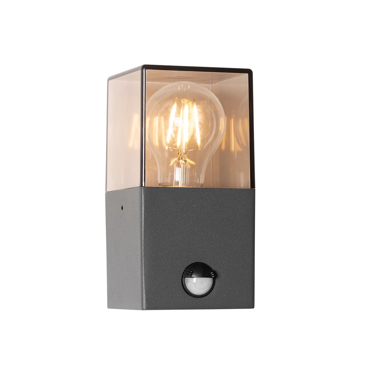 Buiten wandlamp donkergrijs met bewegingsmelder IP44 - Denmark