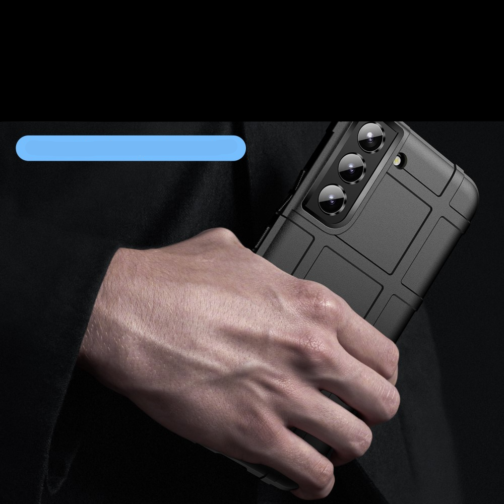 Samsung Galaxy S22 5G Outdoor Gummi Schutzhülle Anti-Shock - Schwarz
