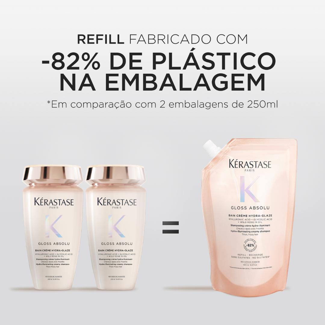 KERASTASE Gloss Absolu Recarga Bain Crème Hydra-Glaze Champô - 500ml