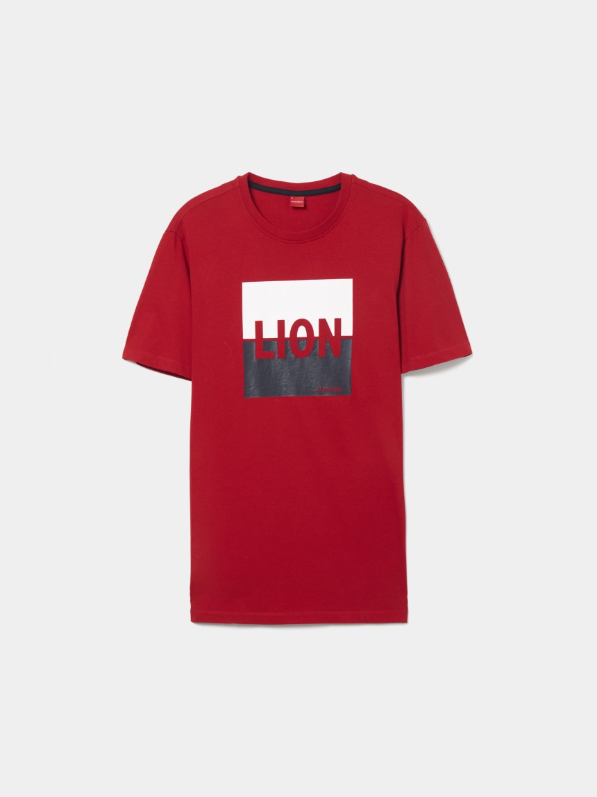 T-shirt de algodão com estampado