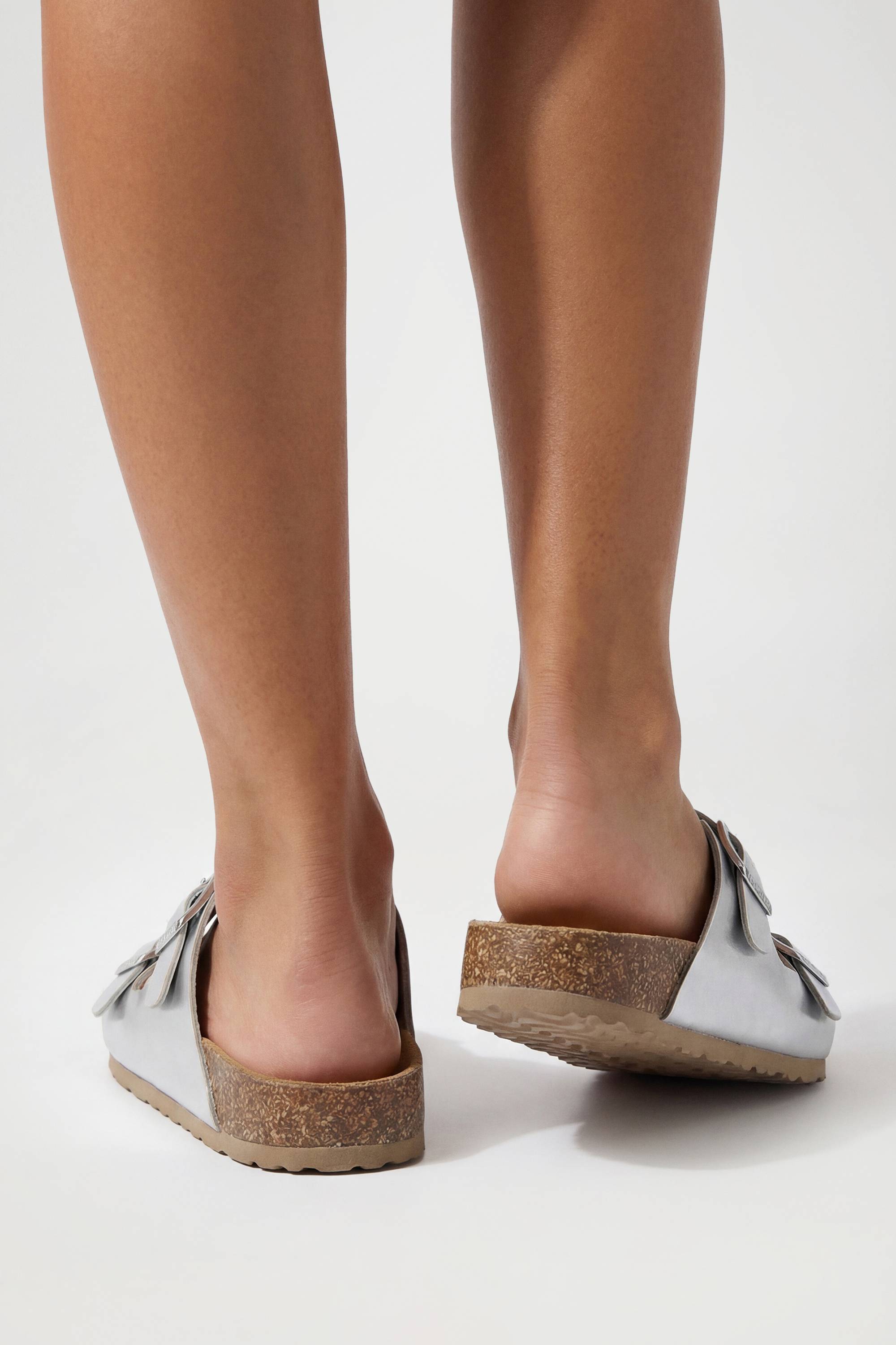 boohoo Sandales À Double Boucle Avec Semelle Anatomique