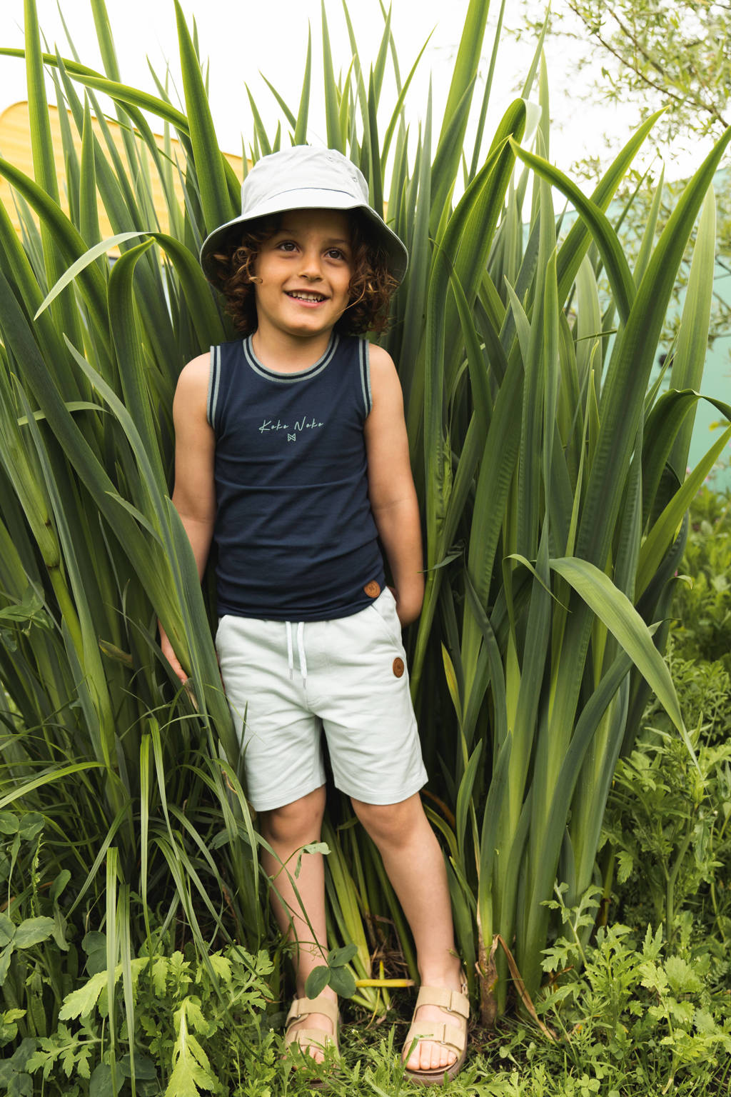 Koko Noko sweatshort - set van 2 - mosgroen/lichtgroen