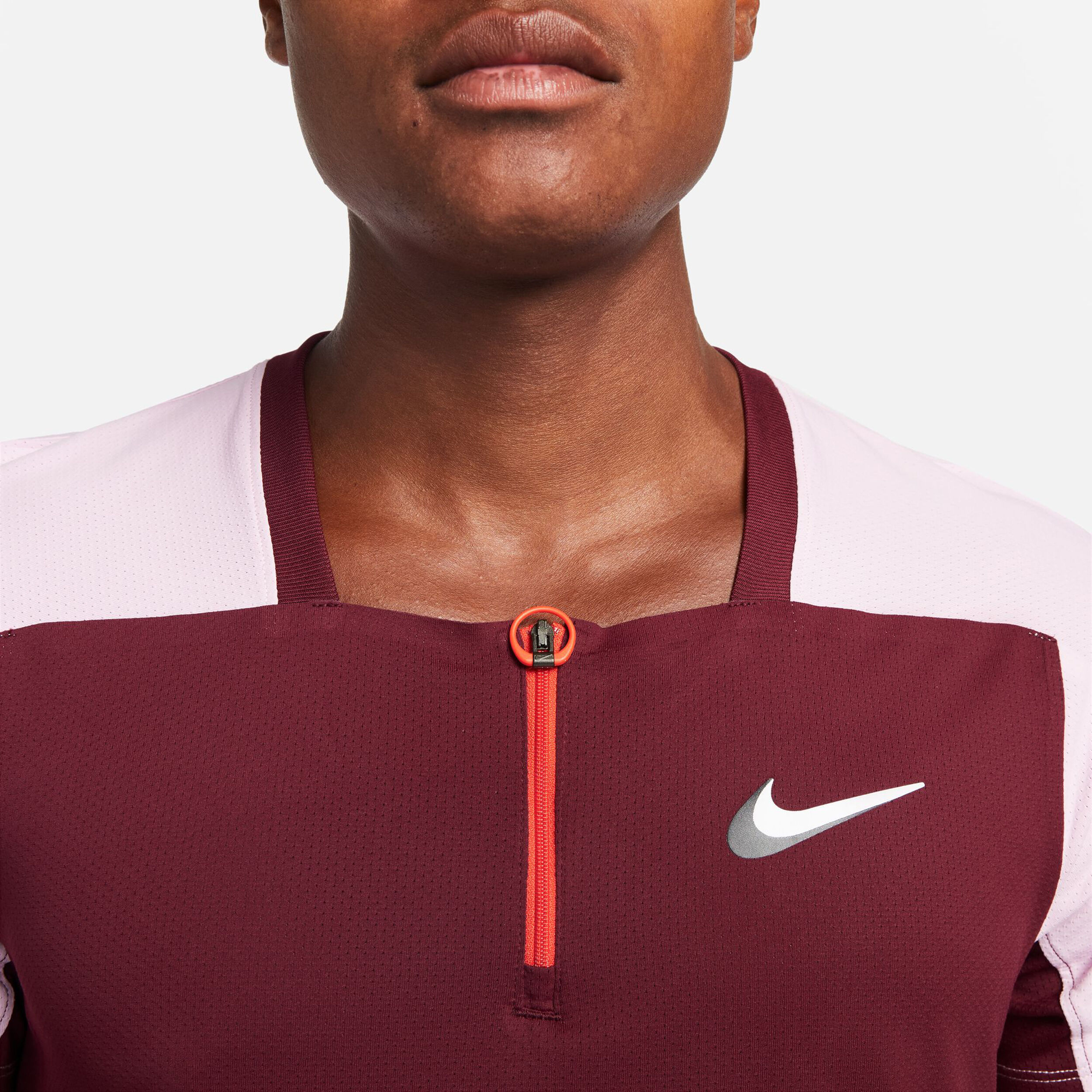 Nike Dri-Fit Advantage Slam Ultimate Polo Hommes - Rouge Foncé , Lilas